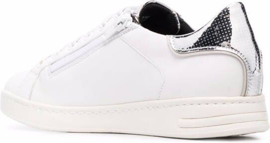 Geox metallic-finish low top sneakers White