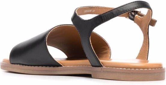 Geox naileen leather sandals Black