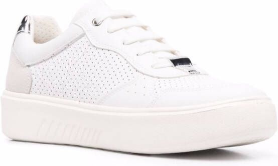 Geox Nhenbus leather sneakers White