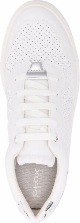 Geox Nhenbus leather sneakers White