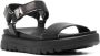 Geox open-toe leather sandals Black - Thumbnail 2