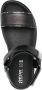 Geox open-toe leather sandals Black - Thumbnail 4