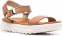 Geox open-toe leather sandals Brown - Thumbnail 2