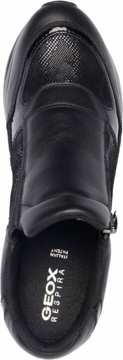 Geox panelled-design high-top sneakers Black