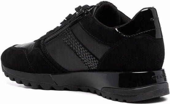 Geox panelled design sneakers Black