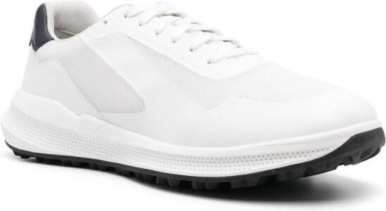 Geox panelled low-top sneakers White