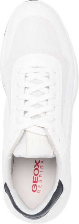 Geox panelled low-top sneakers White
