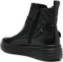 Geox Phaolae leather ankle boots Black - Thumbnail 3