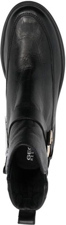 Geox Phaolae leather ankle boots Black