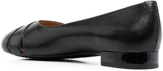 Geox Pheby cut-out ballerina shoes Black