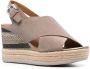 Geox Ponza 85mm wedge espadrille sandals Neutrals - Thumbnail 2