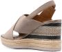 Geox Ponza 85mm wedge espadrille sandals Neutrals - Thumbnail 3