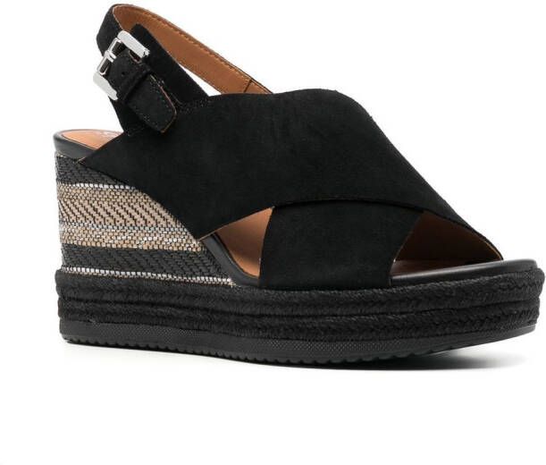 Geox Ponza wedged sandals Black
