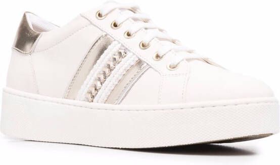 Geox Skyely leather trainers Neutrals