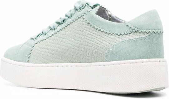 Geox Skyely snakeskin-effect sneakers Blue