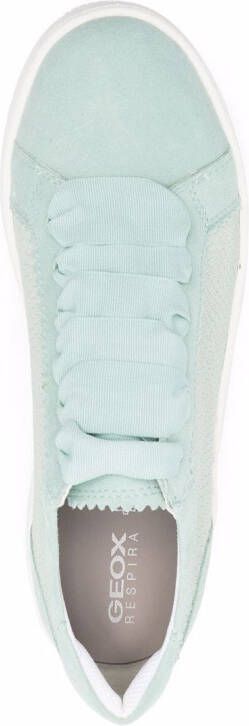Geox Skyely snakeskin-effect sneakers Blue