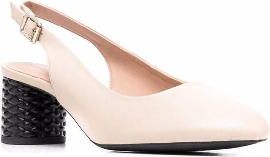 Geox slingback block heel pumps Neutrals