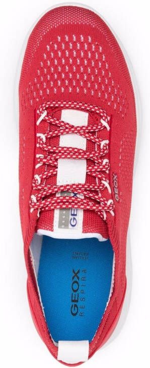 Geox Spherica knitted sneakers Red