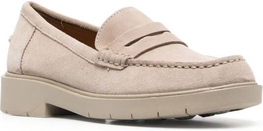 Geox Spherica suede loafers Neutrals