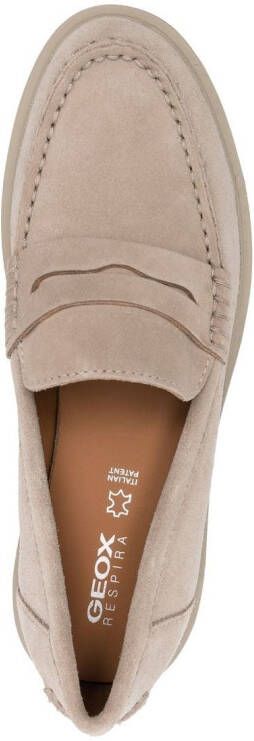 Geox Spherica suede loafers Neutrals