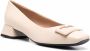 Geox square-toe leather ballerina shoes Neutrals - Thumbnail 2