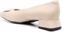 Geox square-toe leather ballerina shoes Neutrals - Thumbnail 3