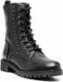 Geox 45mm stud-embellished lace-up boots Black - Thumbnail 2