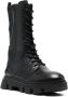 Geox Vilde leather boots Black - Thumbnail 2