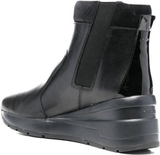 Geox Zosma leather ankle boots Black