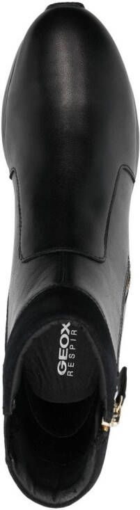 Geox Zosma leather ankle boots Black