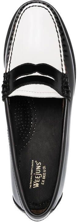 G.H. Bass & Co. colour-block penny loafers Black