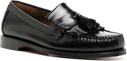 G.H. Bass & Co. flat sole leather loafers Black