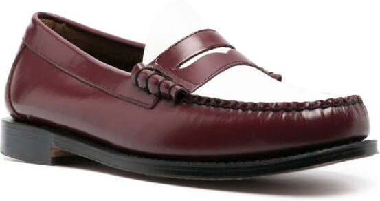 G.H. Bass & Co. Heritage leather loafers Red