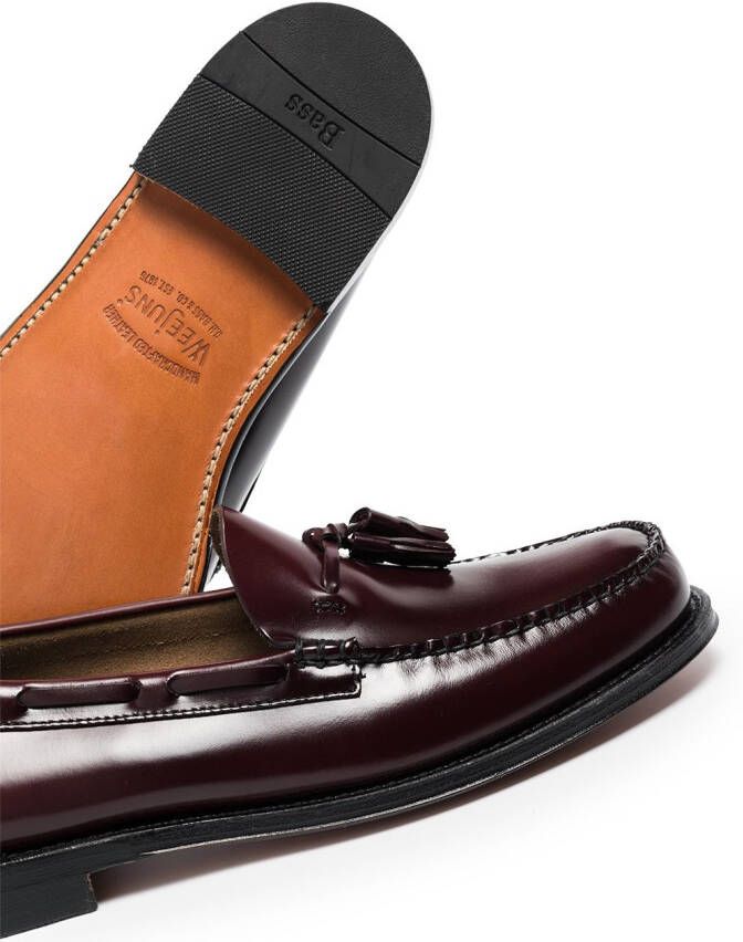 G.H. Bass & Co. Weejun Larkin tassel-trimmed leather loafers Brown