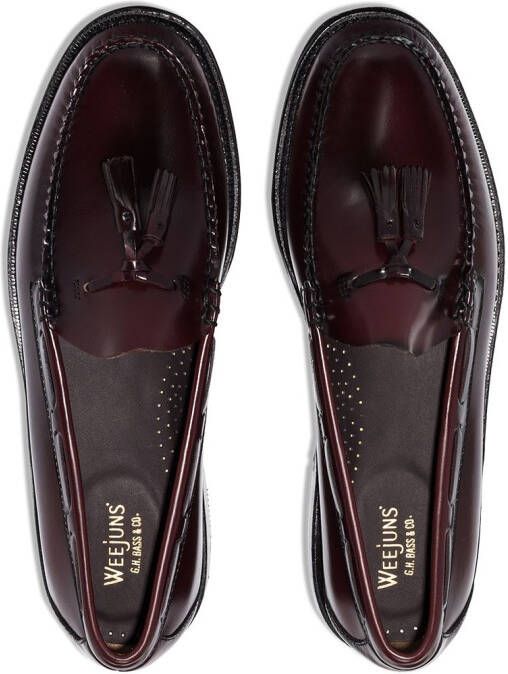 G.H. Bass & Co. Weejun Larkin tassel-trimmed leather loafers Brown