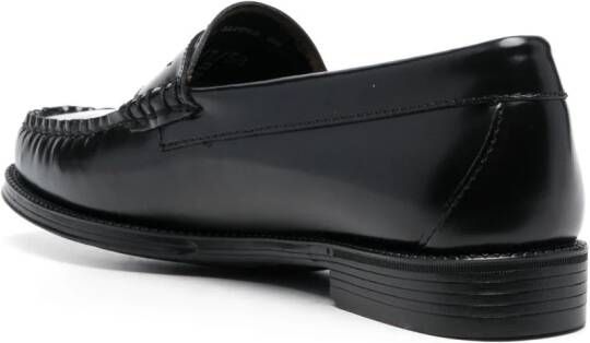 G.H. Bass & Co. round-toe leather loafers Black