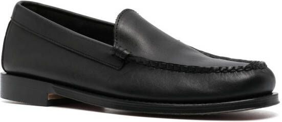 G.H. Bass & Co. round-toe leather oxford shoes Black