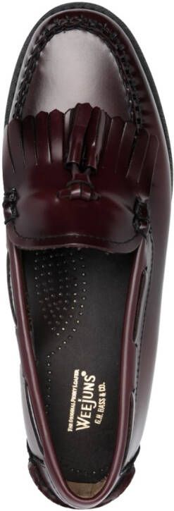 G.H. Bass & Co. Weejuns Esther Kiltie loafers Red