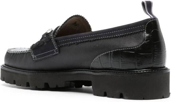 G.H. Bass & Co. x Nicholas Daley leather loafers Blue