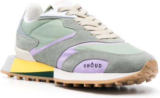 GHŌUD colour-block panelled sneakers Green