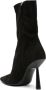 GIABORGHINI 105mm pointed-toe suede ankle boots Black - Thumbnail 3