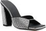 GIABORGHINI 110mm crystal-embellished mules Silver - Thumbnail 2