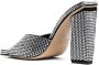 GIABORGHINI 110mm crystal-embellished mules Silver - Thumbnail 3