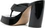 GIABORGHINI 110mm patent-leather platform sandals Black - Thumbnail 3