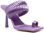 GIABORGHINI 110mm woven square-toe sandals Purple - Thumbnail 2