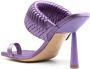 GIABORGHINI 110mm woven square-toe sandals Purple - Thumbnail 3