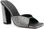 GIABORGHINI 115mm crystal-embellished block heels Black - Thumbnail 2