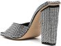 GIABORGHINI 115mm crystal-embellished block heels Black - Thumbnail 3