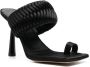 GIABORGHINI 115mm leather heeled sandals Black - Thumbnail 2
