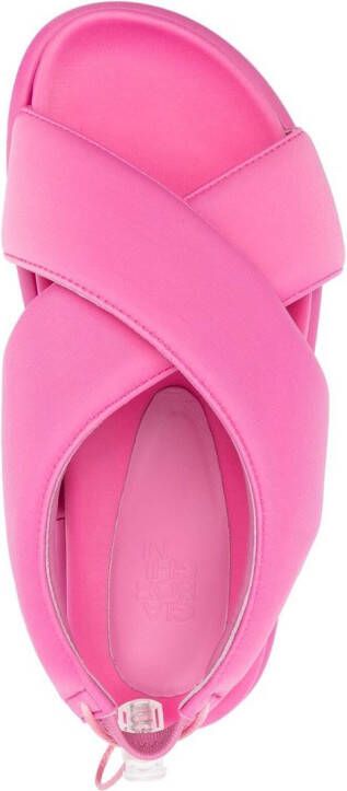 GIABORGHINI 35mm chunky open-toe sandals Pink